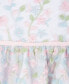 ფოტო #6 პროდუქტის Little Girls Puff Sleeves Floral Embroidered Mesh Social Dress