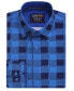 ფოტო #3 პროდუქტის Men's Plaid Four-Way Stretch Button Down Slim Fit Shirt