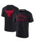 Фото #1 товара Men's and Women's Black Chicago Bulls Super Soft T-shirt