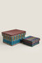 Фото #2 товара Multicoloured plaited basket lid