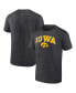 Фото #1 товара Men's Heather Charcoal Iowa Hawkeyes Campus T-shirt