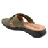 Softwalk Tillman 5.0 S2321-341 Womens Green Narrow Slides Sandals Shoes