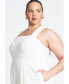 Фото #2 товара Plus Size Adjustable Back Jumpsuit