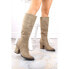 Potocki W WOL190B insulated suede boots, beige