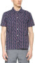 Marc Jacobs 243253 Mens Electric Ikat Short Sleeve Shirt Gunmetal Multi Size M