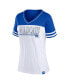 Фото #3 товара Women's White, Royal Kentucky Wildcats Plus Size Field Game V-Neck T-shirt