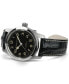ფოტო #6 პროდუქტის Men’s Swiss Automatic Khaki Field Murph Black Leather Strap Watch 42mm