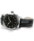 Men’s Swiss Automatic Khaki Field Murph Black Leather Strap Watch 42mm