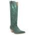 Фото #3 товара Dingo Thunder Road Embroidered Snip Toe Cowboy Womens Green Casual Boots DI597-