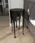 Фото #21 товара Aluminum Drip Accent Table with Melting Design and Shaded Glass Top, 16" x 16" x 25"