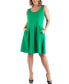 Фото #1 товара Women's Plus Size Sleeveless Dress