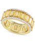 ფოტო #1 პროდუქტის Yellow Sapphire (9-3/8 ct. t.w.) & Diamond (5/8 ct. t.w.) Eternity Band