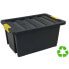 Storage Box with Lid Archivo 2000 Black 43 x 63 x 30 cm 55 L
