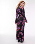 Topshop Lea column maxi dress in floral