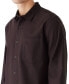 Фото #3 товара Men's Solid-Color Flannel Button Shirt