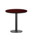 Фото #1 товара 30" Round Laminate Table Top With 18" Round Table Height Base