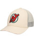 Фото #1 товара Men's Cream New Jersey Devils Foam Front Trucker Adjustable Hat