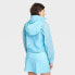 Women's Windbreaker Full Zip Jacket - All In Motion Light Blue M