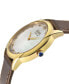 ფოტო #2 პროდუქტის Women's Airolo Swiss Quartz Brown Leather Watch 36mm