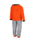 ფოტო #2 პროდუქტის Toddler Boys Orange and Heathered Gray Oklahoma State Cowboys Poppies Pullover Hoodie and Sweatpants Set