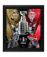 Фото #1 товара Vegas Golden Knights vs. Florida Panthers 2023 Stanley Cup Final Matchup Framed 15" x 17" x 1" Collage