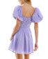 Фото #2 товара Платье с завязкой на талии B Darlin модель Puff-Sleeve - женское
