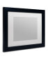 Фото #3 товара Trademark Fine Art Heavy Duty Black Frame with White Mat - 11" x 14"