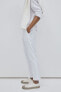 Фото #3 товара Slim Fit Dressy Linen-blend Pants