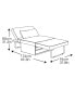 Фото #10 товара 16.9" Steel, Foam and Polyester Michaela Convertible Ottoman