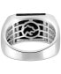 EFFY® Men's Onyx & Diamond (5/8 ct. t.w.) Ring in 14k White Gold