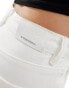 Stradivarius straight jean in white