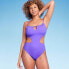 Фото #1 товара Women's Bead Detail Tunneled Front Cut Out One Piece Swimsuit - Shade & Shore