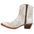 Фото #3 товара Corral Boots Pearl Embroidered Snip Toe Cowboy Booties Womens Off White Casual B
