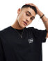 ASOS DESIGN oversized t-shirt in black with scenic back print