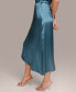 ფოტო #3 პროდუქტის Women's Asymmetrical-Hem Satin Skirt