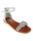 Фото #1 товара Big Girl's Fashion Sandal with Rhinestone Tube Ornament Glass stones/Polyester/Polyurethane Sandals