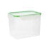 Фото #1 товара Герметичная коробочка для завтрака Quid Greenery Прозрачный Пластик (3,7 L) (Pack 4x)