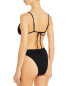 Charlie Holiday 285396 Isabella Smocked Bikini Bottom, Size Medium