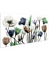 "Floral Landscape" Frameless Free Floating Tempered Glass Panel Graphic Wall Art, 24" x 48" x 0.2"