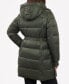 ფოტო #2 პროდუქტის Women's Plus Size Hooded Belted Puffer Coat