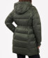 ფოტო #2 პროდუქტის Women's Plus Size Hooded Belted Puffer Coat