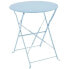Фото #3 товара Набор садовой мебели AUCUNE Bistro-Gartenset für 2 Personen - Runder Tisch 60 cm mit 2 Stühlen - Pulverbeschichteter Stahl - Blau
