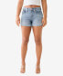 ფოტო #1 პროდუქტის Women's Jennie Flap Embroidered HS Curvy Skinny Short