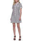 ფოტო #1 პროდუქტის Women's Striped Button-Front Dress