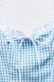 Gingham check top