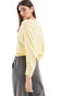 Фото #3 товара Stradivarius rustic knit slouchy jumper in butter