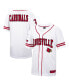 ფოტო #3 პროდუქტის Men's White, Red Louisville Cardinals Free Spirited Baseball Jersey