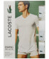 Фото #2 товара Men's Essential Cotton V-Neck Lounge Regular Fit Undershirts Set, 3-Piece