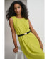 Фото #5 товара Women's Belted A-Line Dress