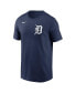 Фото #2 товара Men's Navy Detroit Tigers Fuse Wordmark T-shirt